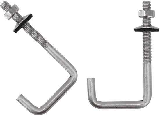 Viti a crociera 10 pezzi - M6 x 50 x 120 mm - Acciaio inossidabile 304 - Viti a crociera per tetto - Viti e anelli di chiusura - Resistente alla corrosione - Viti per tetto