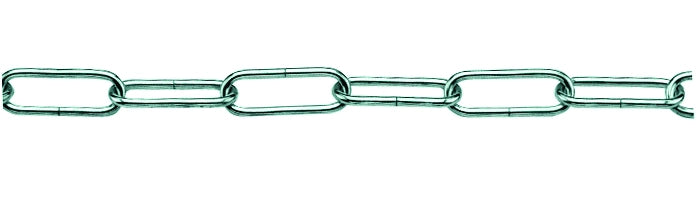 CATENA PER LAMPADARI GENOVESE In ferro nichelato  EE ? filo mm. 18 n° 12 25.00 metri