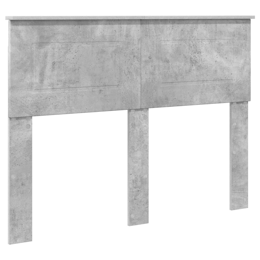 Letto matrimoniale | Letto per adulti | Struttura del letto con testiera Grigio cemento 137 x 203 cm