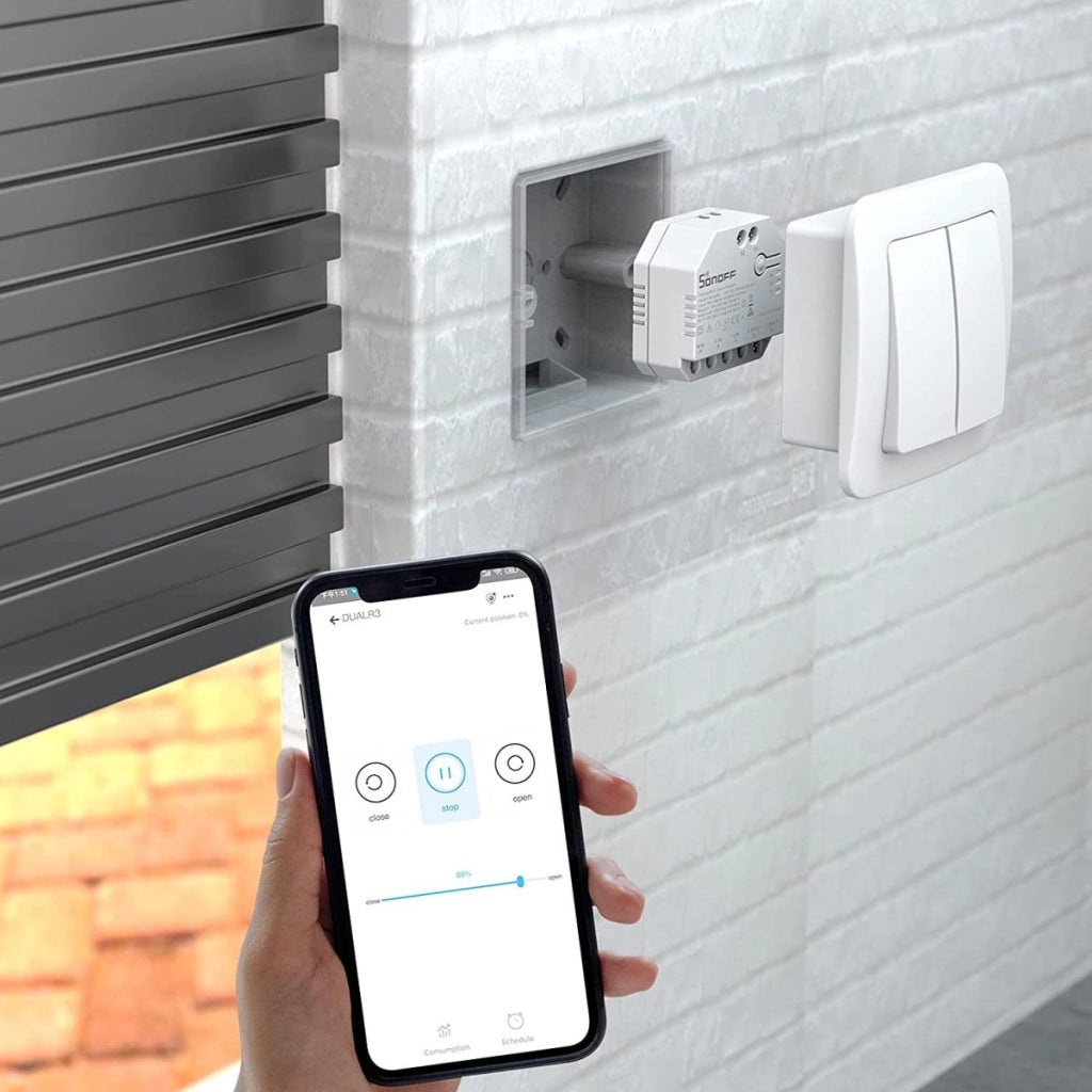 SONOFF Dual R3 Switc Rele' Smart WIFI 2 canali per Tapparelle