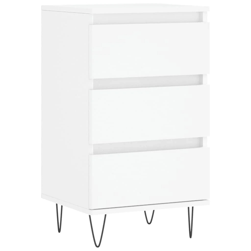 Buffet credenza cassettiera mobiletto mobile contenitore organizer per cucina soggiorno salotto 40 x 35 x 70 cm legno ingegnerizzato bianco 02_0030301