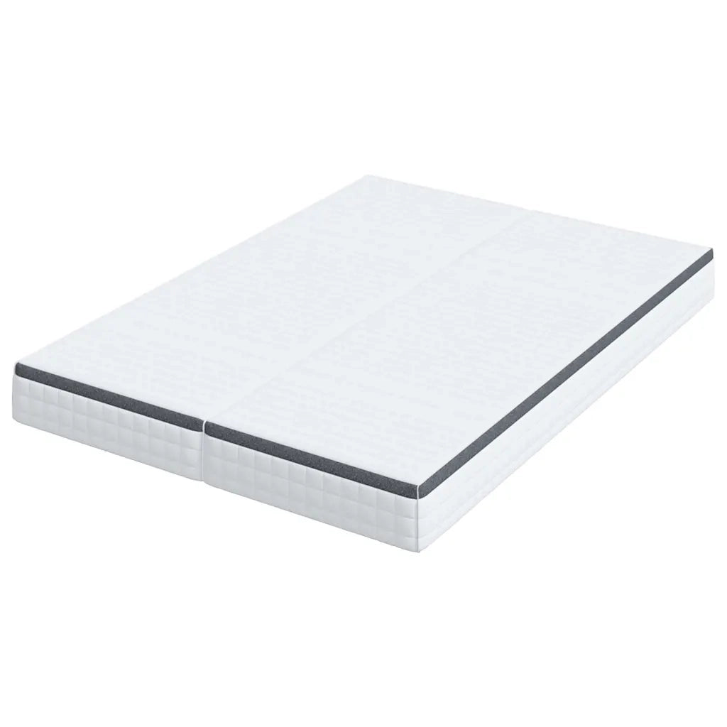 Materasso 2 pcs Bianco e Grigio 80 x 200 cm Molla Bonell 4106444
