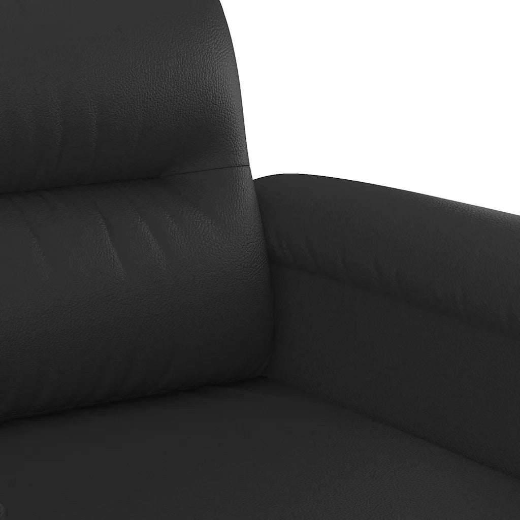 Poltrona | Sedia Relax Nera 60 cm in Similpelle