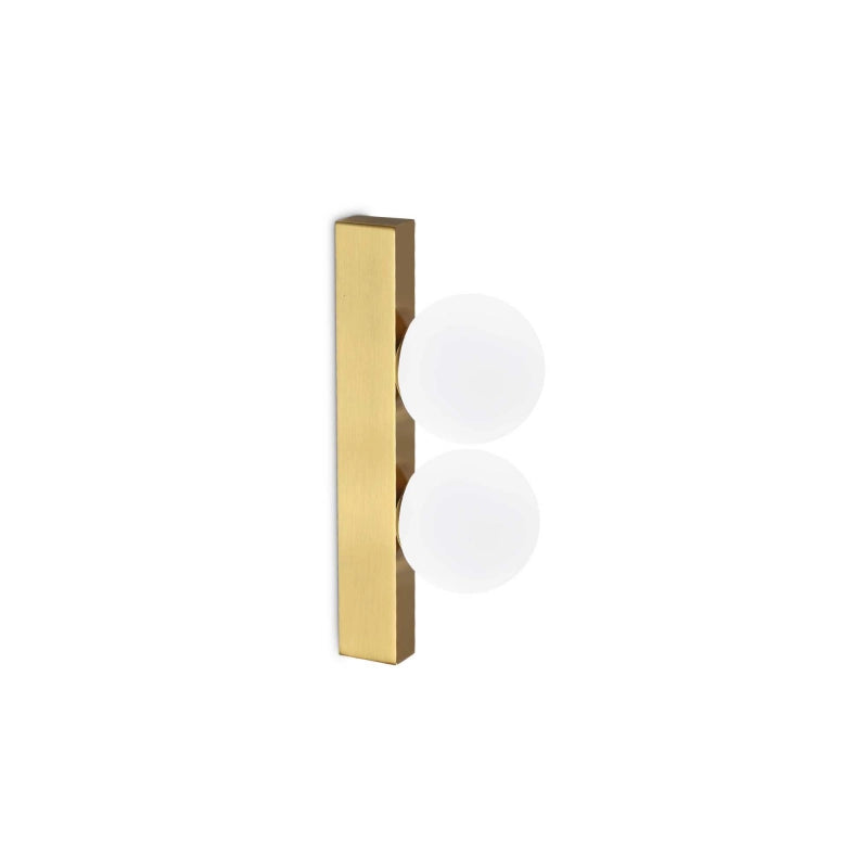 Lampada Da Parete Ping Pong Ap2 Ottone Ideal-Lux