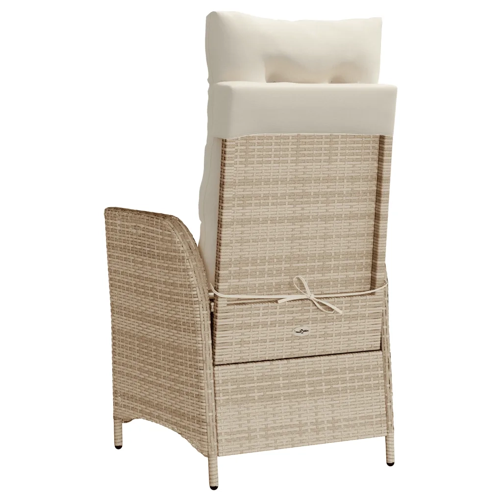Set da Bistrò 3 pz con Cuscini Beige in Polyrattan 365300