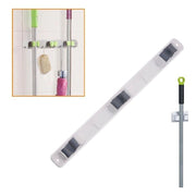 Trade Shop - Supporto Da Muro Porta 3 Scope A Due Ganci Staffa Parete Casa Accessori -