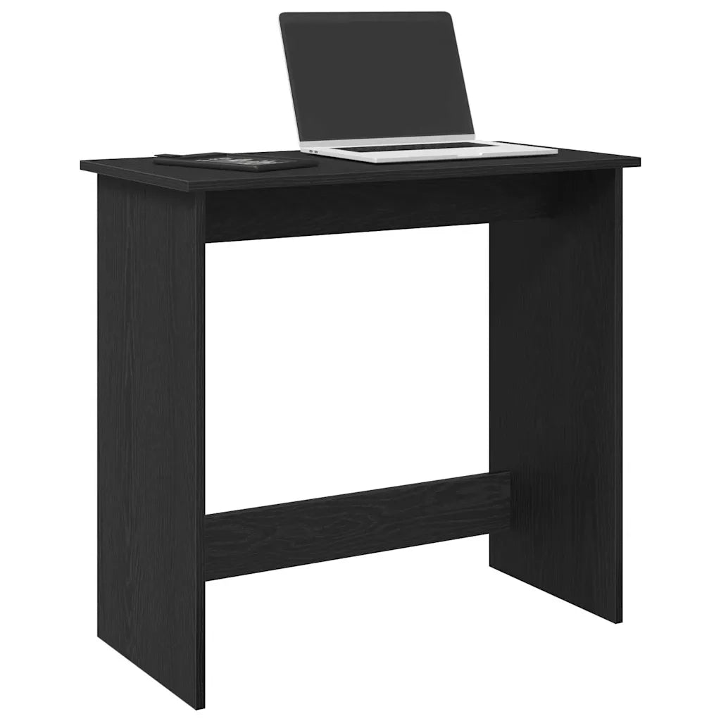 Scrivania Nera 80x40x75 cm in Legno Multistrato 860455