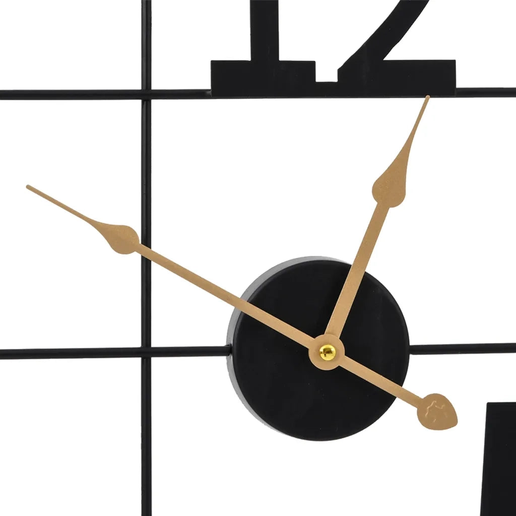 Orologio da Parete Nero Ø50 cm in Ferro 4008401