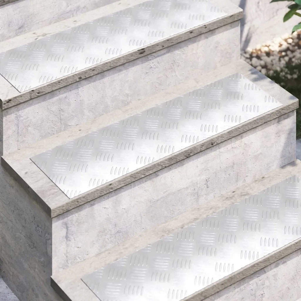 Gradini per Scale 4 pcs Argento 70 x 20 cm Alluminio 4104256