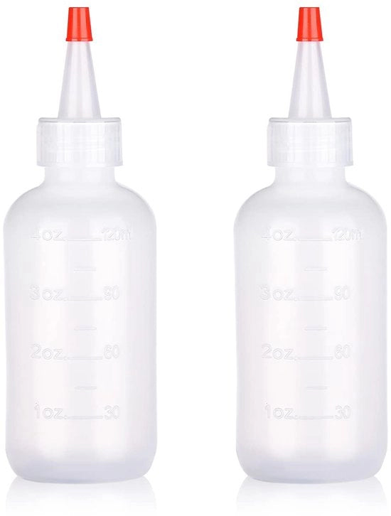 Applicatore Flessi 2 Pack - Flessi Gradi - Flessi per Strizzare - Cura Capelli - 120ml - Materiale PE Riciclabile - Flessa