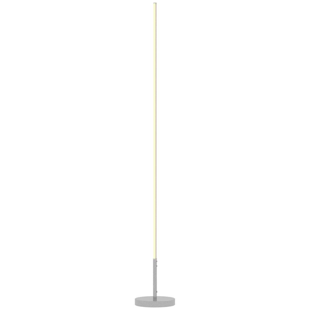 Lampada da terra LED dimmerabile ¨C Xylo ¨C con telecomando e interruttore a pedale, ?20x150cm, argento