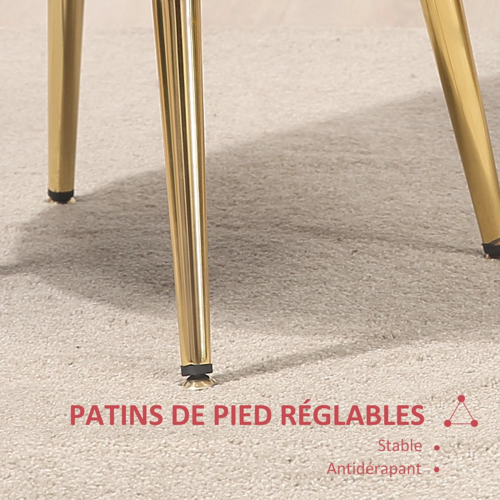 Poltrona velluto ¨C Minimal ¨C rosso, metallo dorato