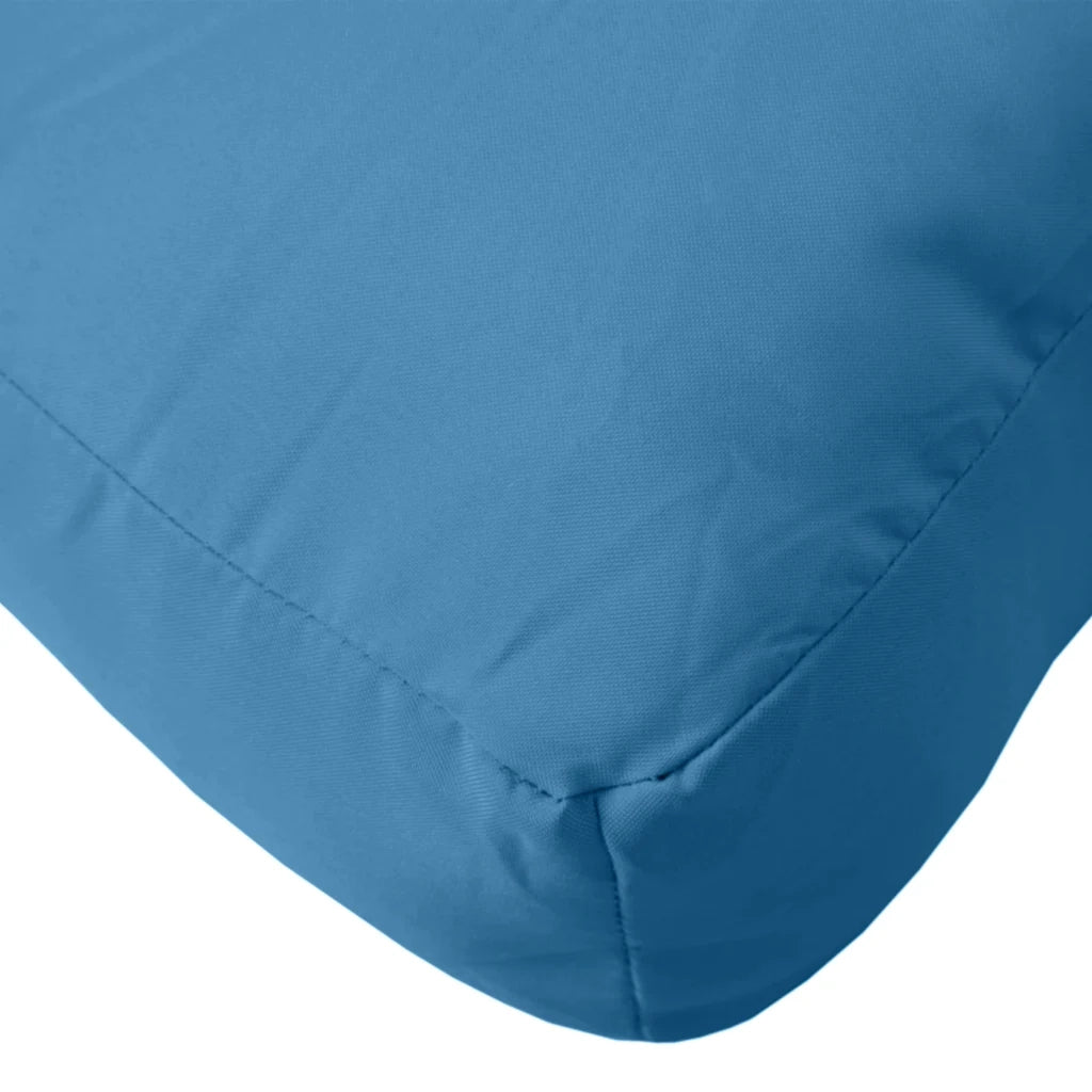 Cuscini per Pallet 2 pz Blu Mélange in Tessuto 4002645