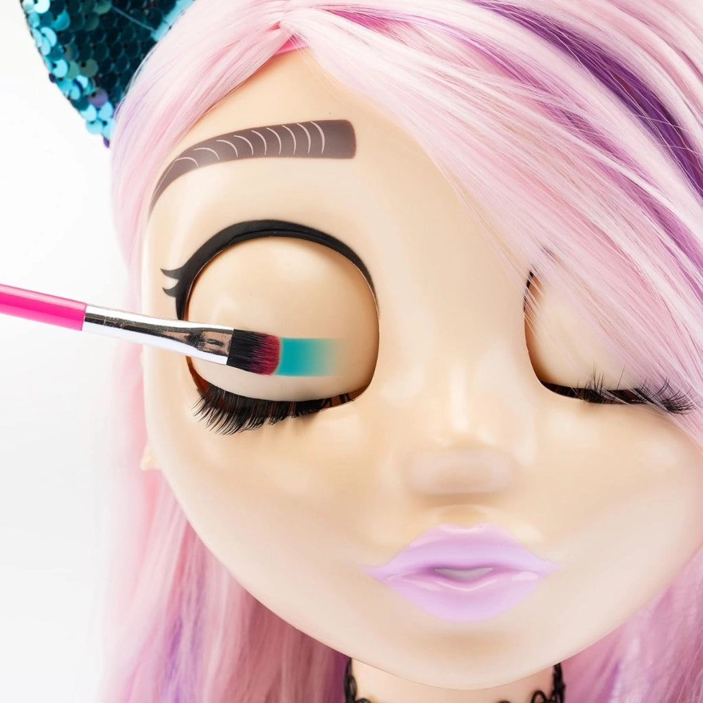 Testa da Truccare e Pettinare con Occhi Cambiacolore influencer beauty and style Influencer Make Up Doll