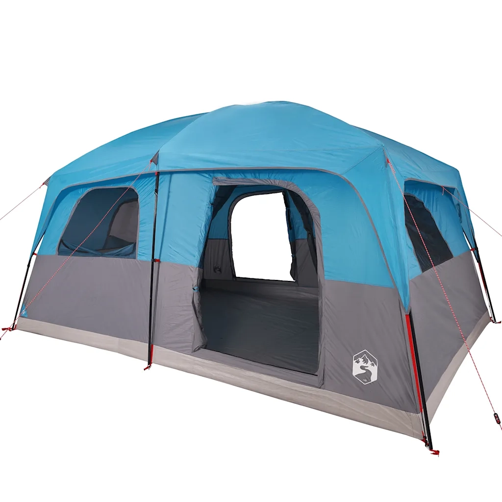 Tenda Familiare Cabina per 8 Persone Blu Impermeabile