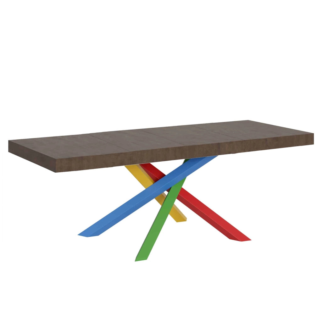 Tavolo allungabile 90x200/304 cm Volta Premium noce telaio 4/B