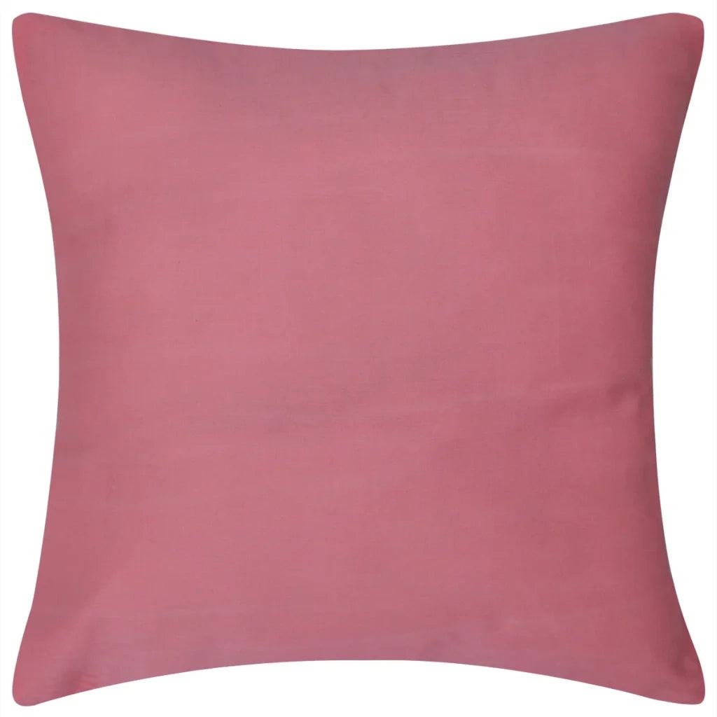 130935 4 Pink Cushion Covers Cotton 50 x 50 cm cod mxl 40083