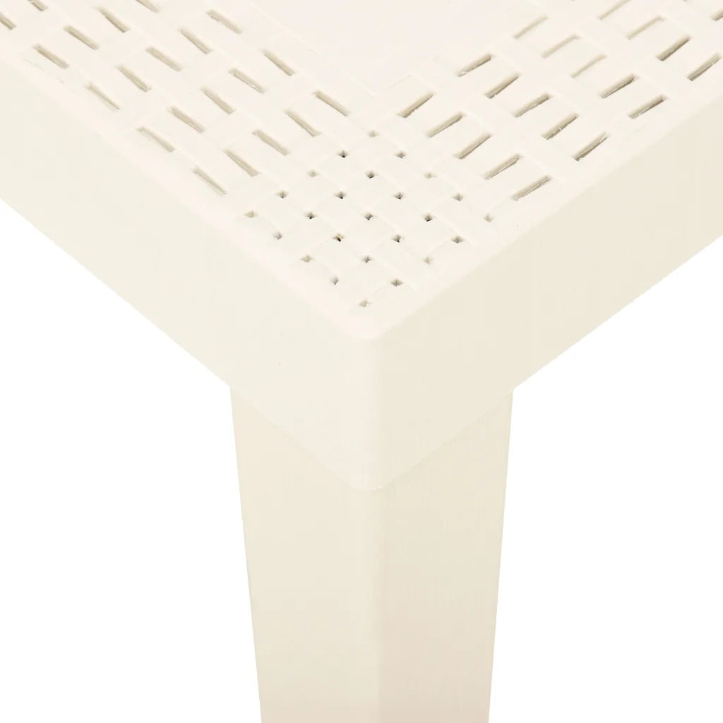 Tavolo da Giardino Bianco 79x65x72 cm in Plastica 315844