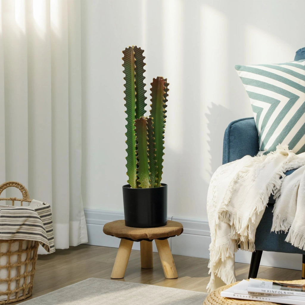 Pianta Artificiale Cactus in Vaso Verde ¨C Minimal ¨C 66 cm