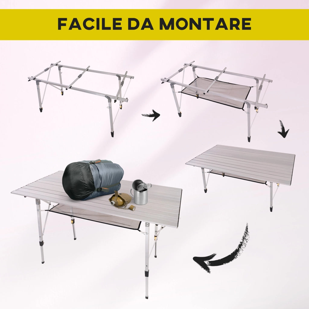 Tavolo Pieghevole in Alluminio ¨C Minimal ¨C 40kg