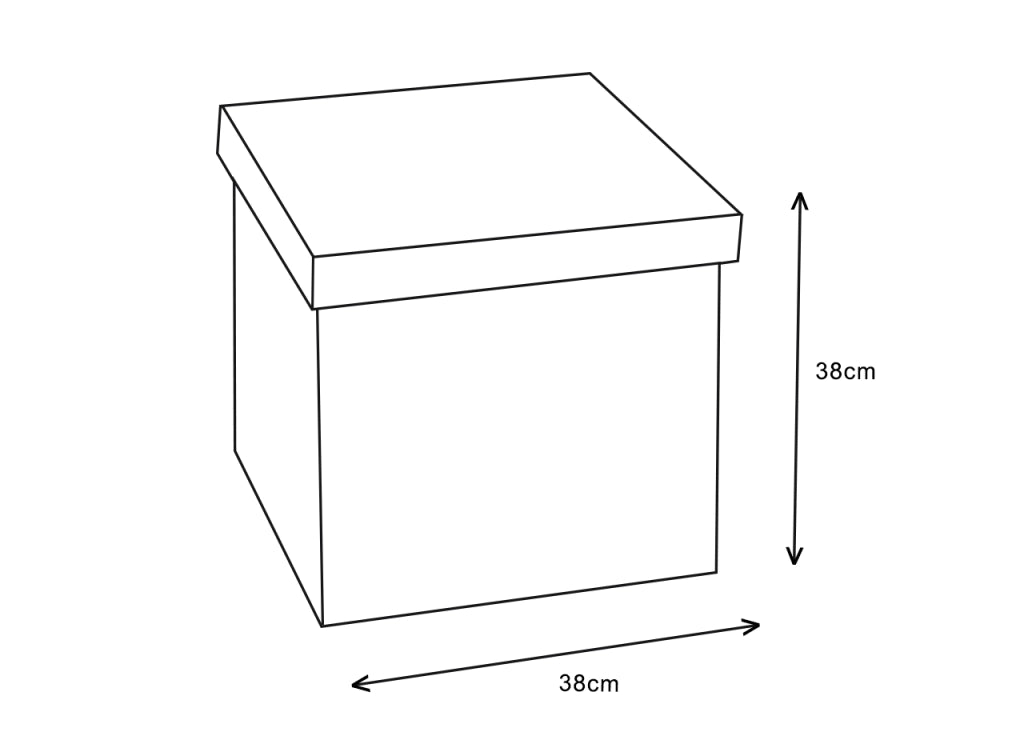 Pouf Contenitore Imbottito Pieghevole Modello Liner Colore Caffelatte