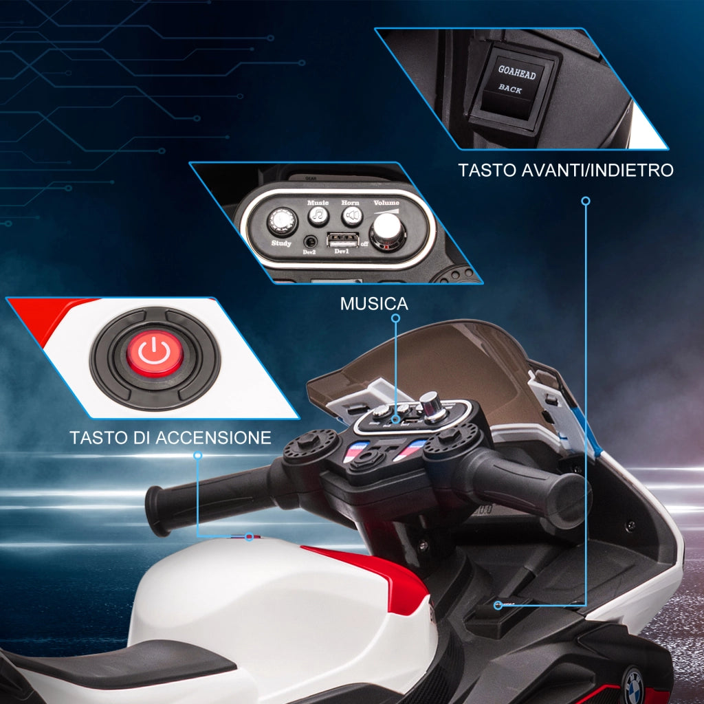 Moto Bambini BMW HP4 ¨C zephmum ¨C Rosso, PP e Metallo, 82.5x42x54 cm