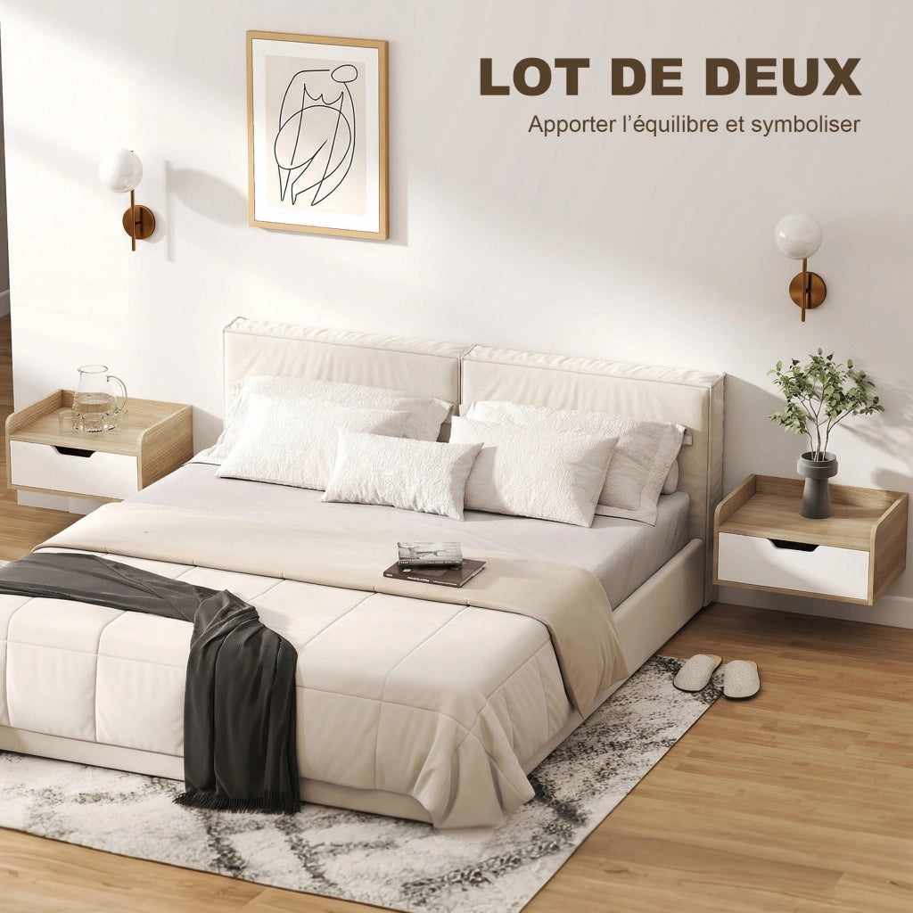 Comodini ¨C Minimal ¨C Legno Naturale 40x30x19,5cm