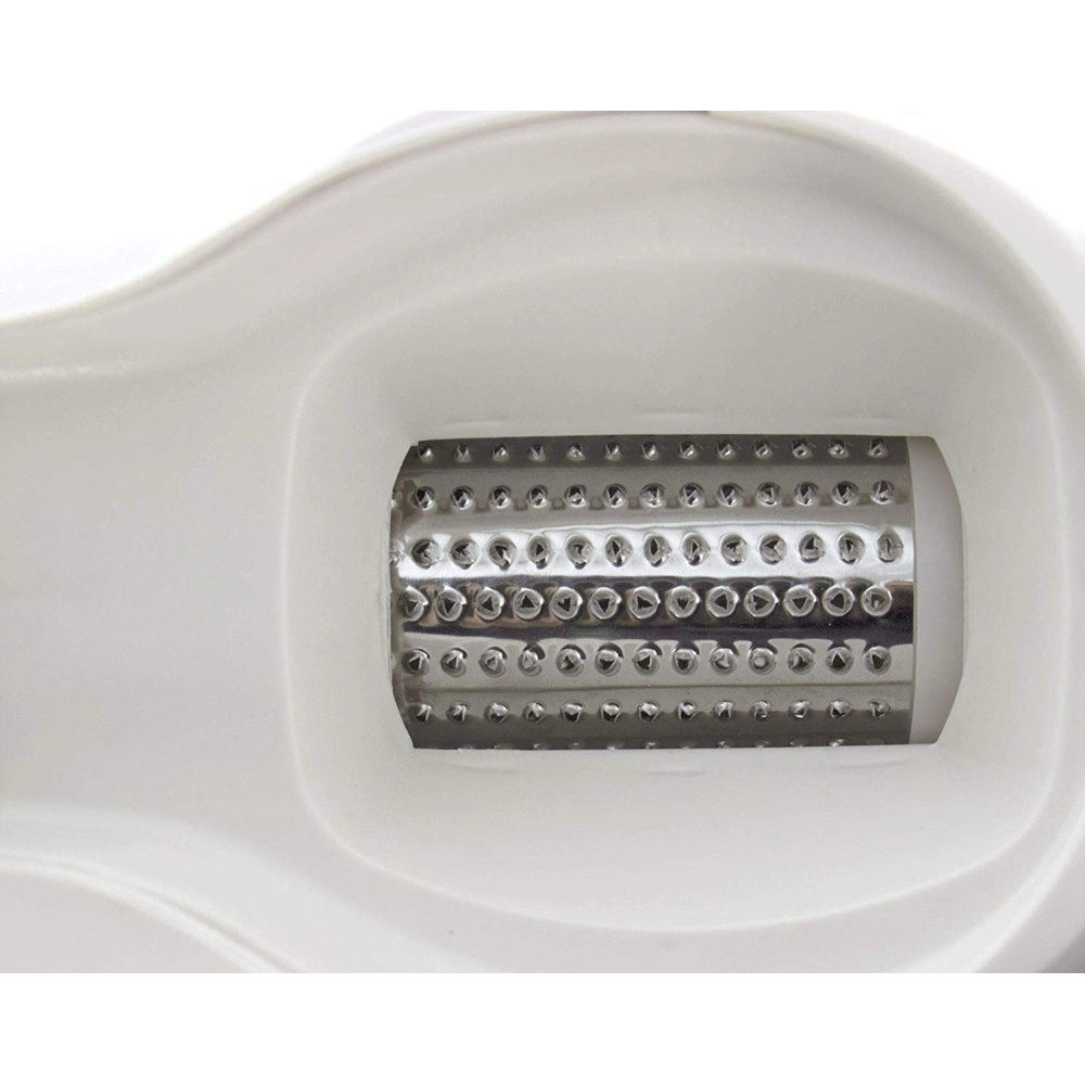 Trade Shop - Grattugia Elettrica Professionale 250w Per Formaggio Con Contenitore E Rullo -