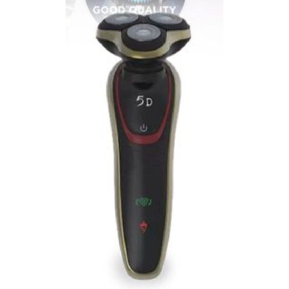 Trade Shop - Rasoio Elettrico Ricaricabile 3 Testine 5d Barba Uomo Impermeabile 3watt Tx-9811 -