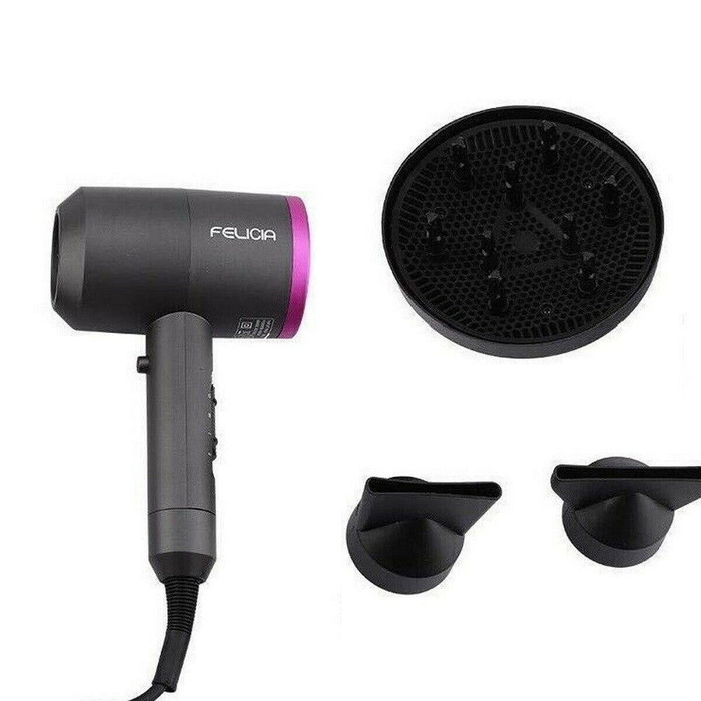 Trade Shop - Asciugacapelli Phon Professionale 1100w Diffusore 2 Beccucci Felicia Accessori -
