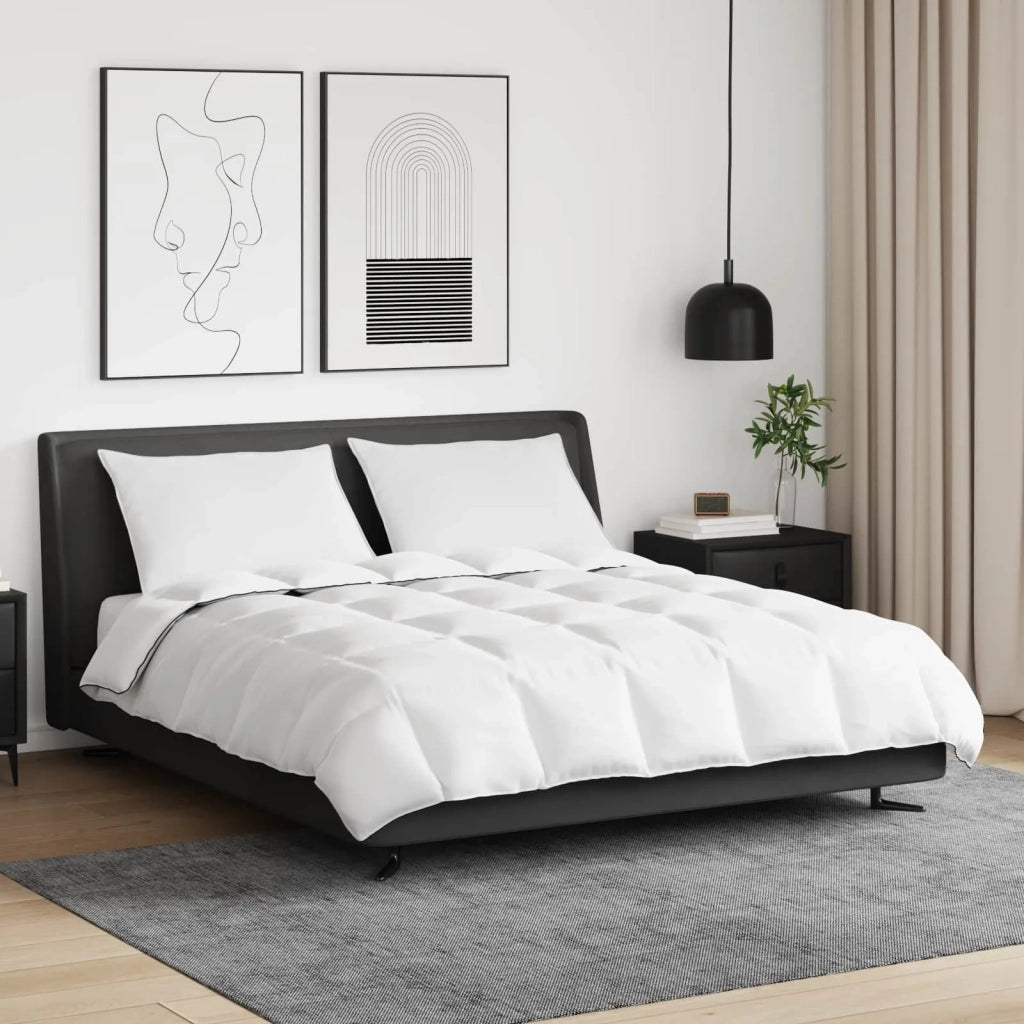 Duvet Invernale con cuscino 3 pcs Bianco Piuma d'anatra 3376918