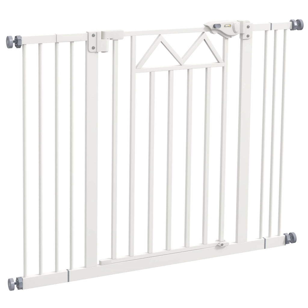 Cancelletto per Cani ¨C Minimal ¨C Bianco Acciaio 74-100x76 cm