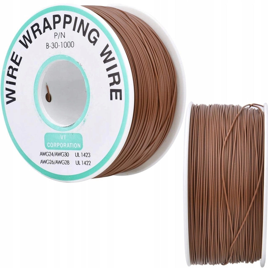 Cavo Kynar AWG 0.25mm Marrone 200m – Alta Qualità e Durata | Ø 0,6 mm Isolamento PVC