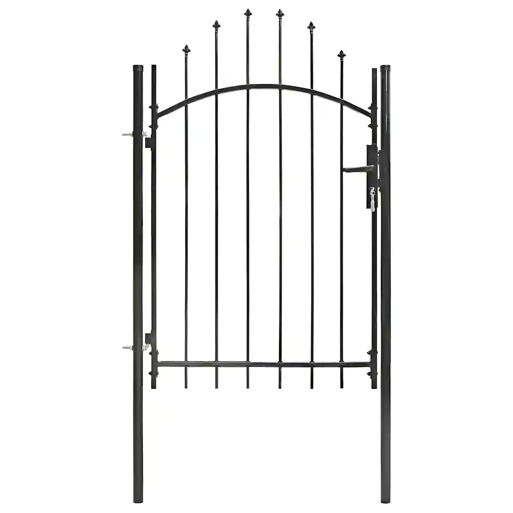 Cancello da Giardino Woerden in Acciaio 1x1,5 m Nero 143060