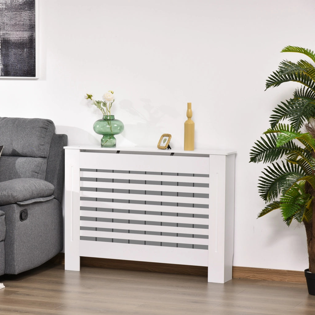 Copritermosifone in Legno Bianco ¨C Minimal ¨C 112x19x81 cm
