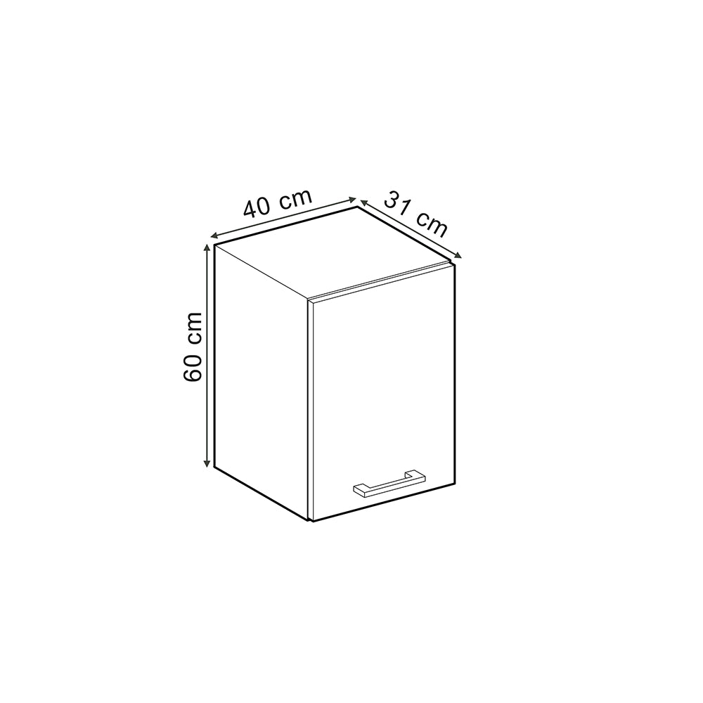 Vicco Pensile da cucina Calcestruzzo 40 cm