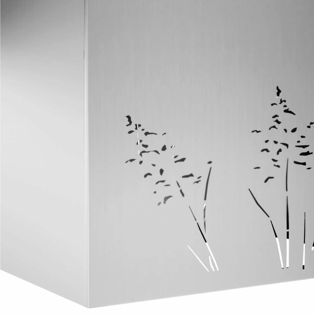 Vaso da giardino Argento 80 x 30 x 49 cm Acciaio zincato 8005844