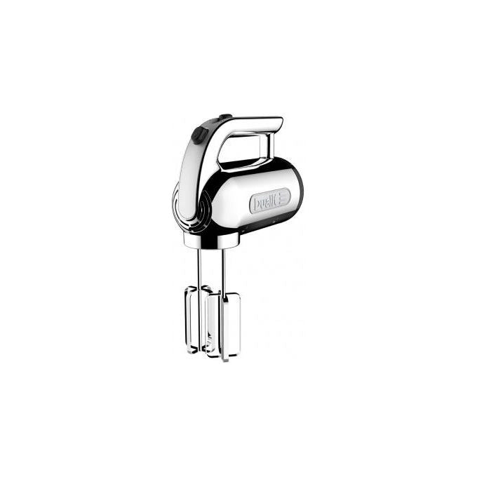 Dualit 89320 Sbattitore Manuale 400 W 4 Velocita' con Fruste Ganci e Punte Acciaio Inox Lucido colore Argento