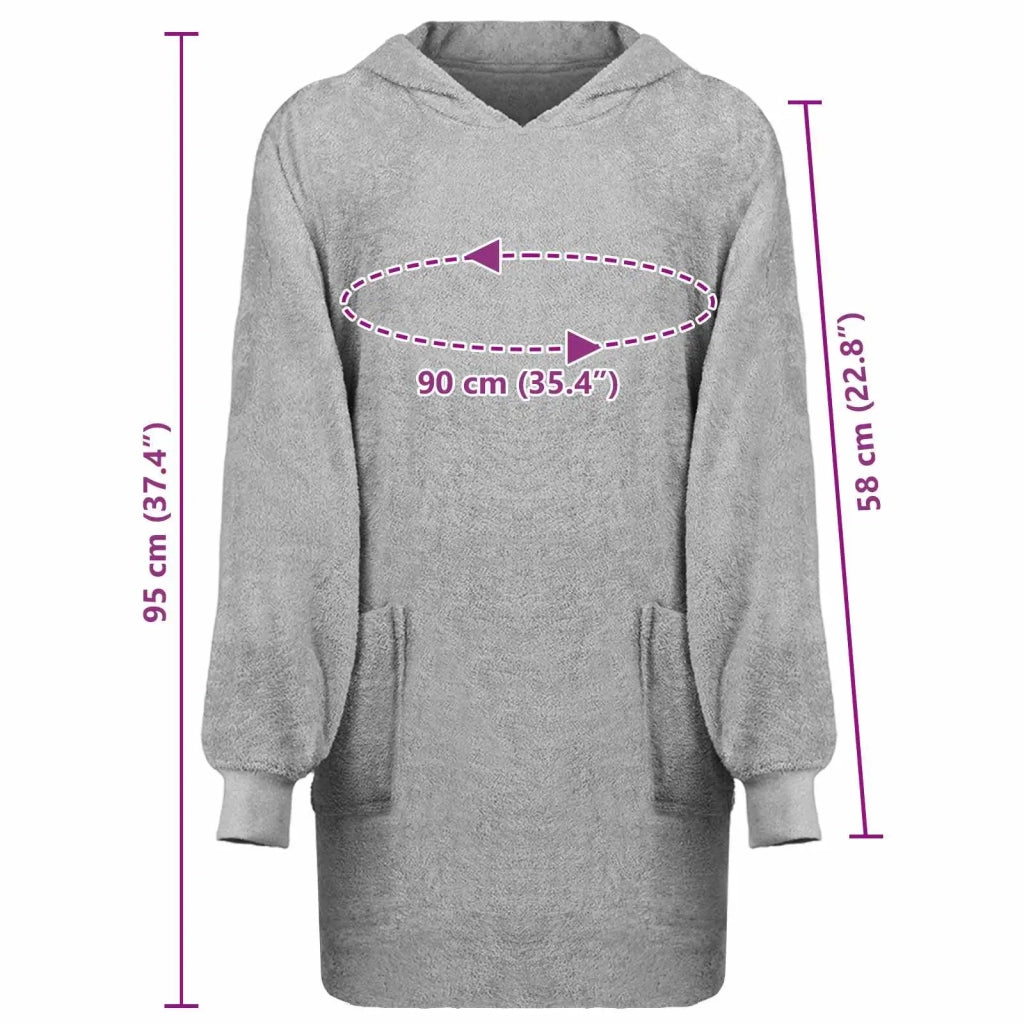 Felpa coperta KINN Grigio L Cotone 4100892