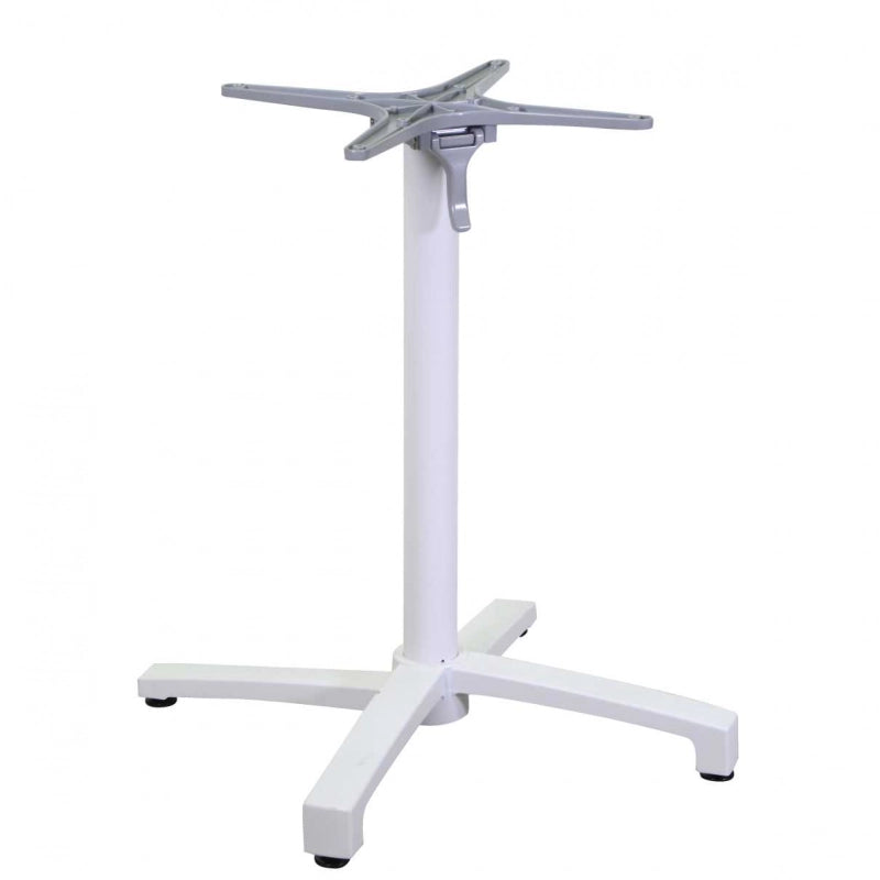 Base tavolo alluminio Lucas bianco ribaltabile cm 52x52h72