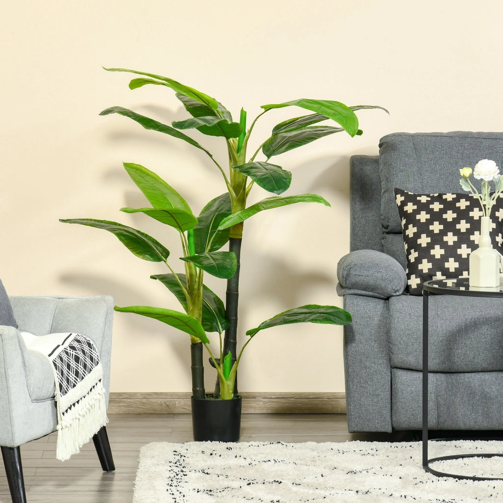 Pianta Artificiale Platanera con Vaso ¨C Minimal ¨C Verde 150 cm