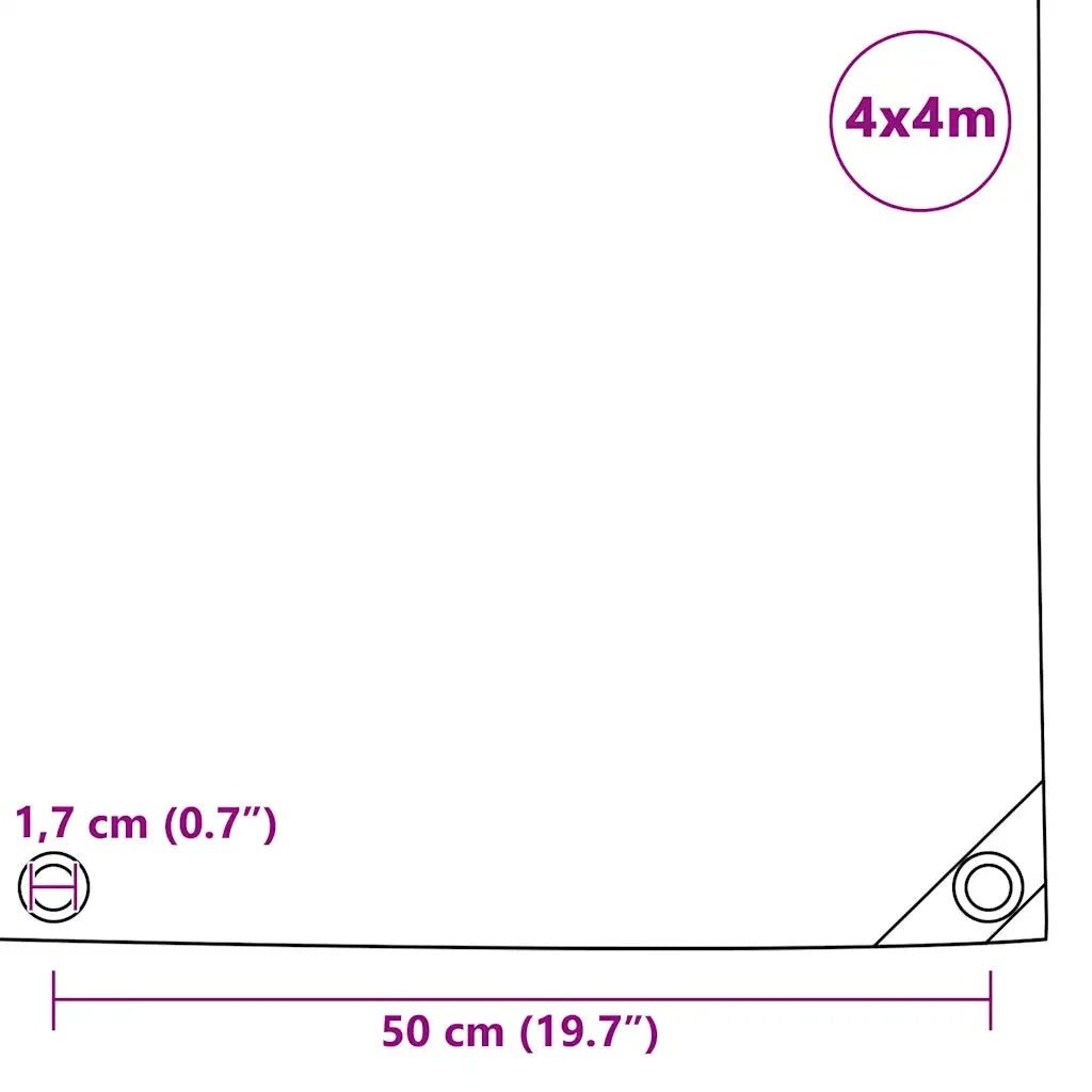 Telone 650 g/m² 4x4 m Blu