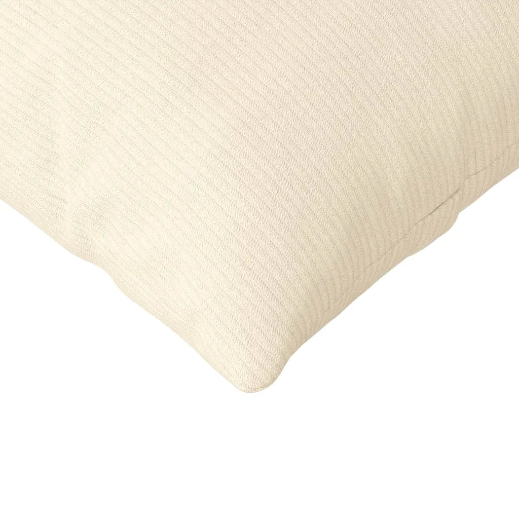 Cuscini da Divano 2 pcs Crema 120 x 40 cm Tessuto in Cords 42013819