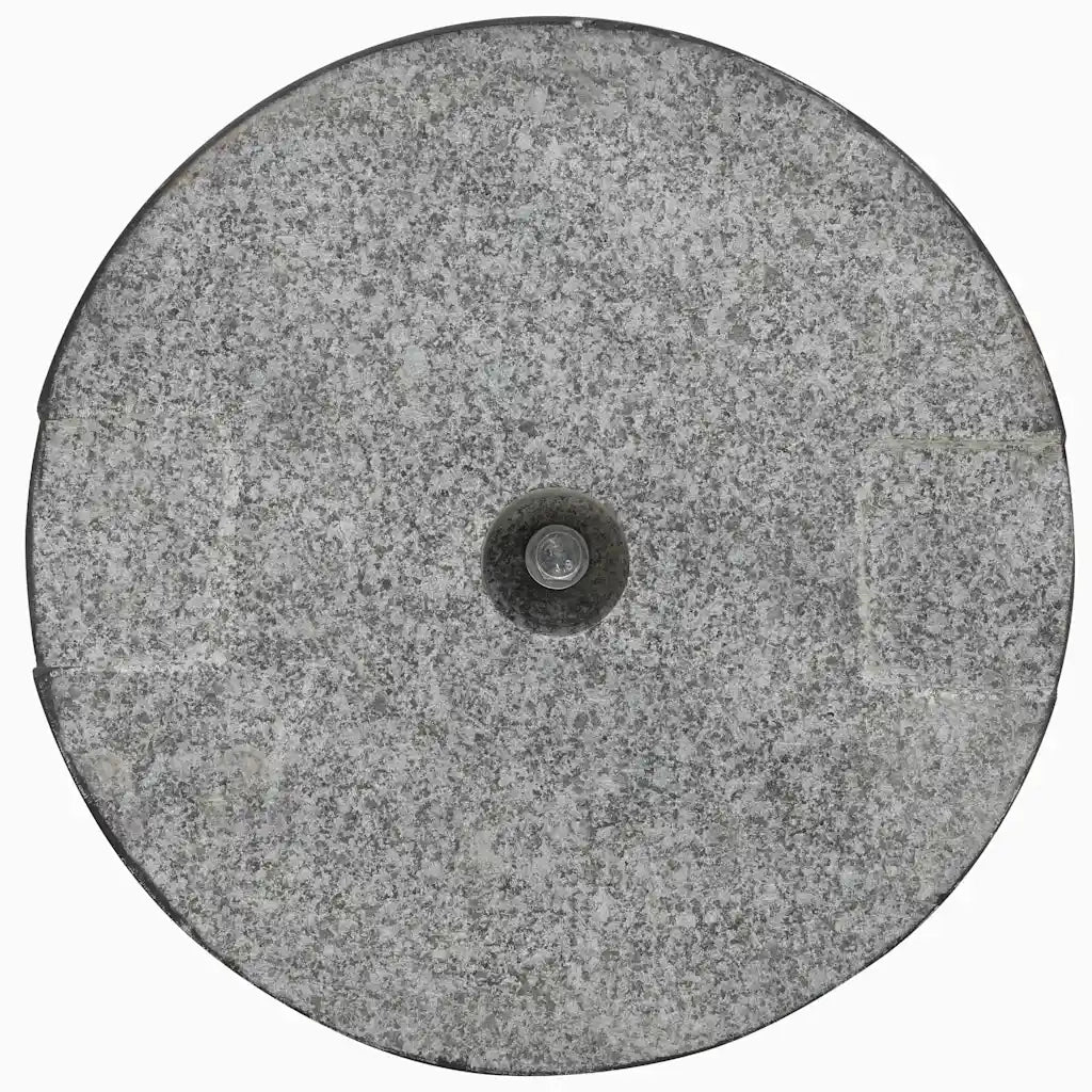 Base per Parasole Circolare in Granito Nera 20 kg 45068