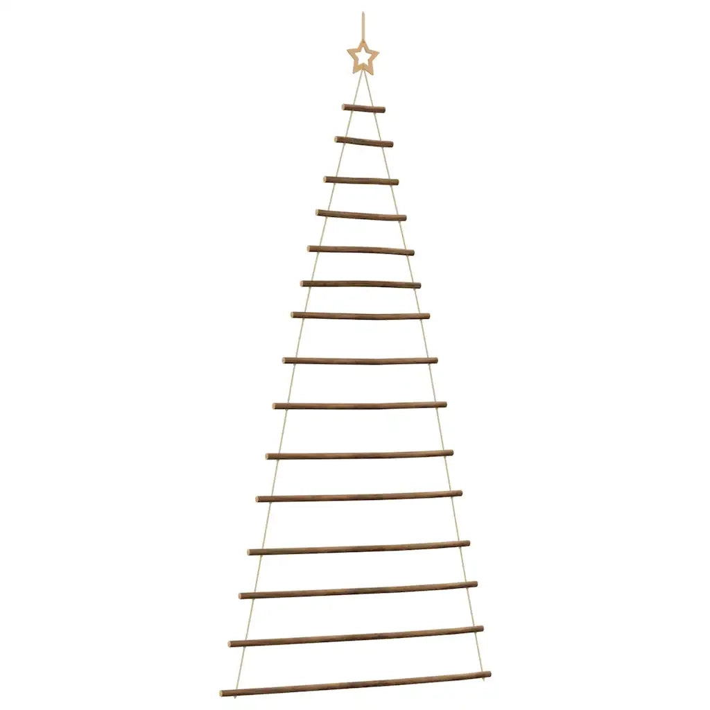 Albero di Natale | Decorazioni natalizie sospeso con stella superiore 100x210 cm Ramo naturale