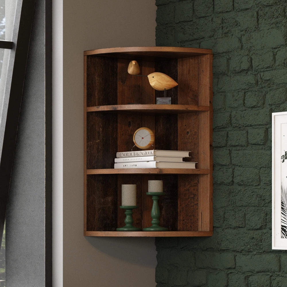 Vicco Libreria angolare da terra Legno antico 30 x 60 cm