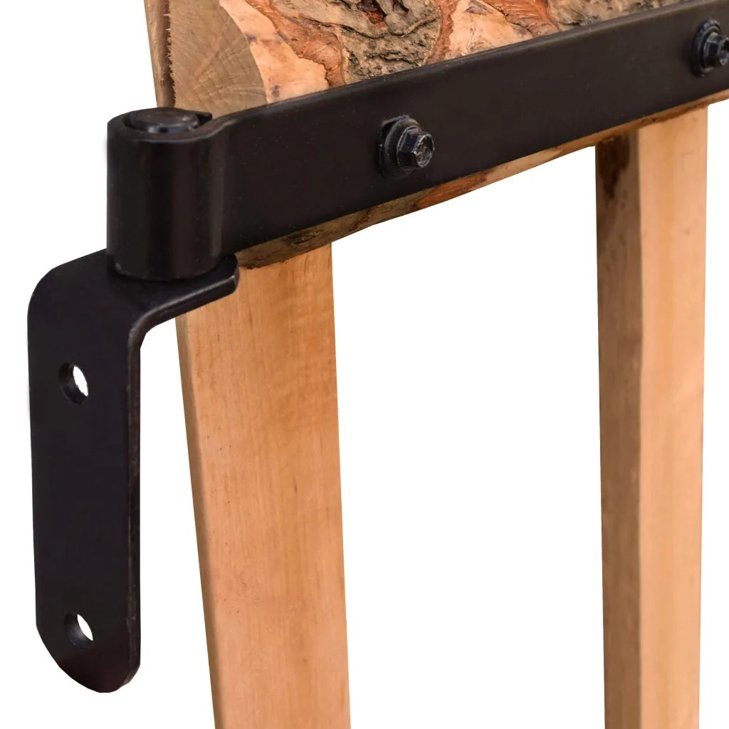 Cancello Singolo Recinzione Legno Nocciolo Impregnato 100x90 cm 142595