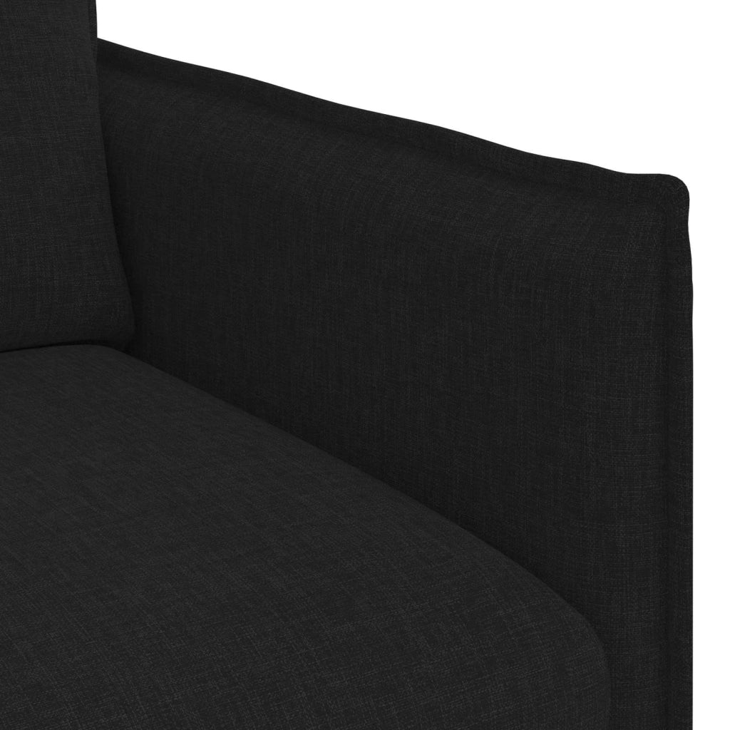 Divano Nero 156 x 82 x 85 cm Tessuto