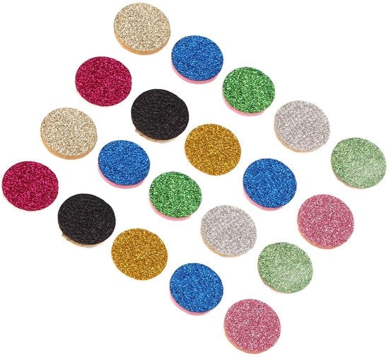 Pannelli di riserva in velluto 20 pezzi - Ronde - Adatti per oli essenziali - Lavabili e riutilizzabili - Materiale ecosostenibile - Disponibili in diverse colori - Pannelli di profumo