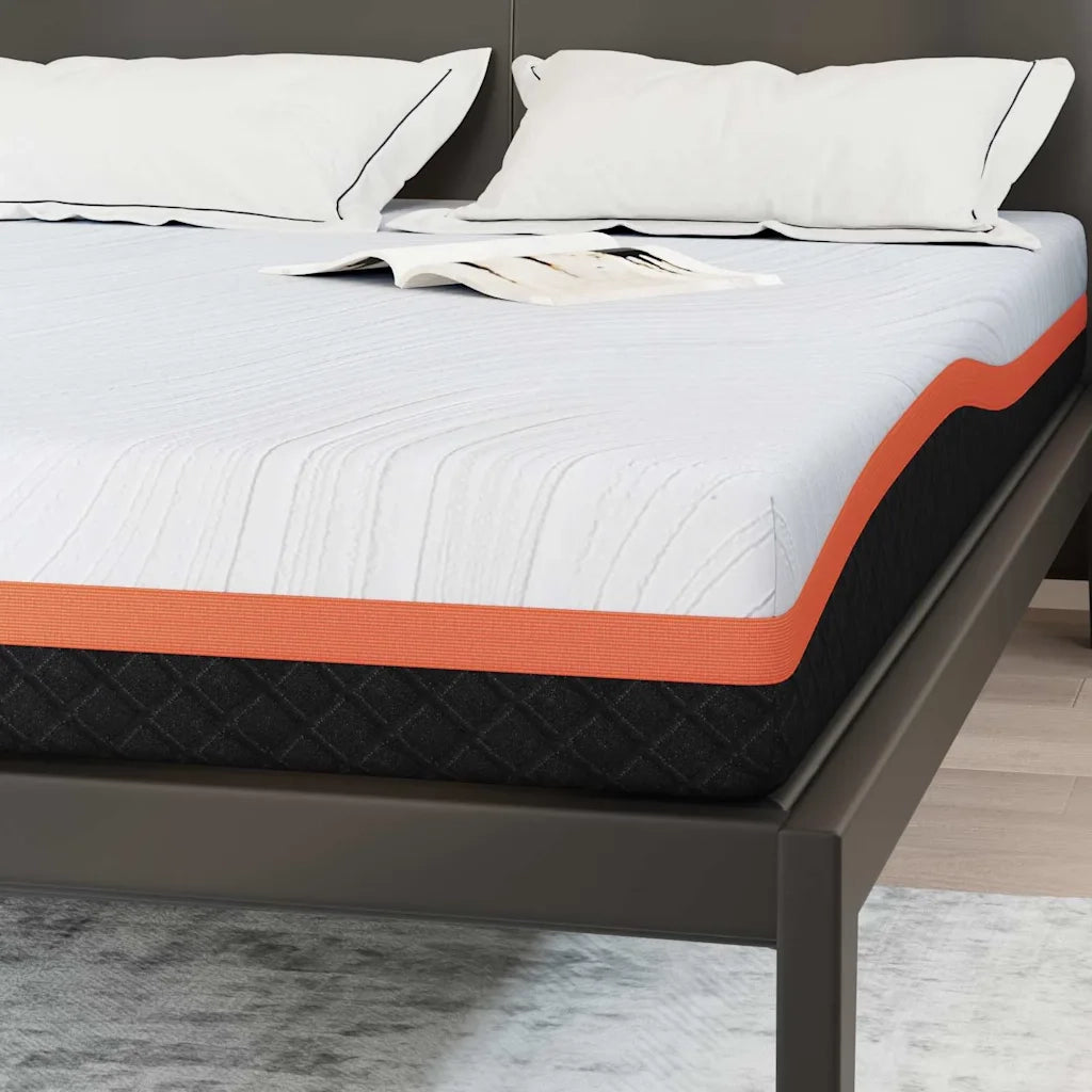 Materasso Bianco e Nero 140 x 190 cm Tessuto Jacquard 4106353